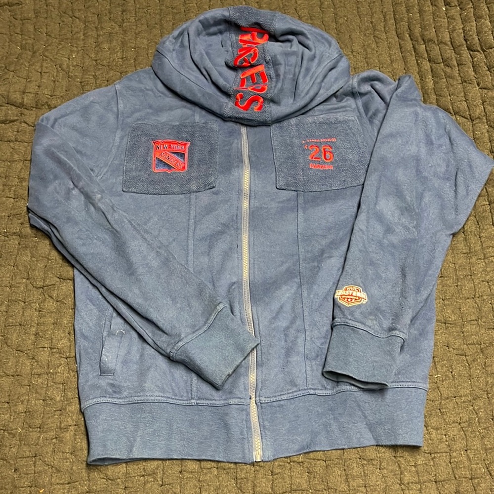 Like New Mens Medium New York Rangers Zip Up Hoodie
